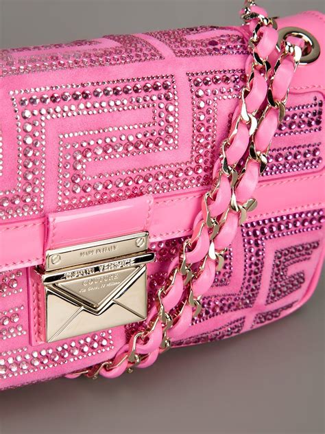 versace pink quilted bag|versace black label purses.